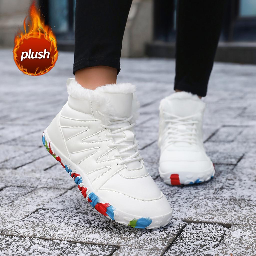 TUINANLE Women Boots Winter Shoes Woman Warm Snow Boots Ankle Boots for Female Winter Shoes Plush Booties