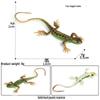 Solid Cognitive Reptile Toy: Gecko Model Lizard Ornament for Children