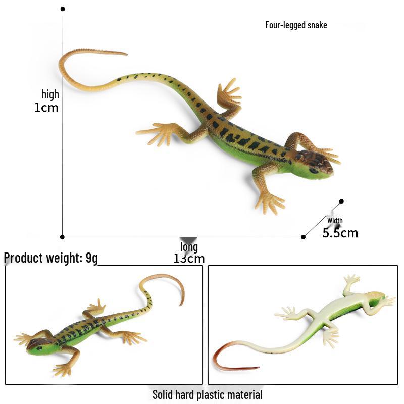 Children s Cognitive Toy: Solid Model Gecko Lizard Ornament