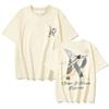 Unisex and WoUnisex Short Sleeve T-shirts, Angel and Cloud Print Cotton Casual Shirts Hip Hop Style Fashion Summer Dress Oversized