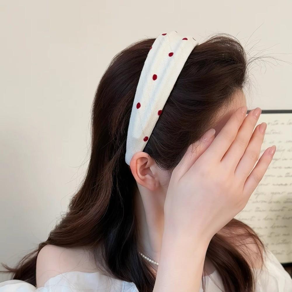 Flexible Polka Dot Headband Ribbed Wavy Textured Hairband Wavy Hair Band Women Hair Accessories