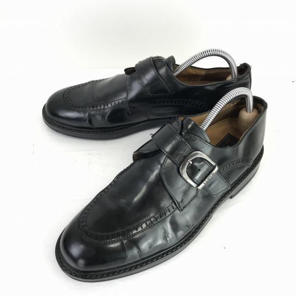 

Germany Lloyd Leather Monk Strap Dress Shoes Black 27.0 Decorative Nails