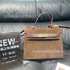 Vintage Matte Portable Suede Kelly Bag Velvet Platinum Bag Autumn and Winter New Fashion Shoulder Ellyag