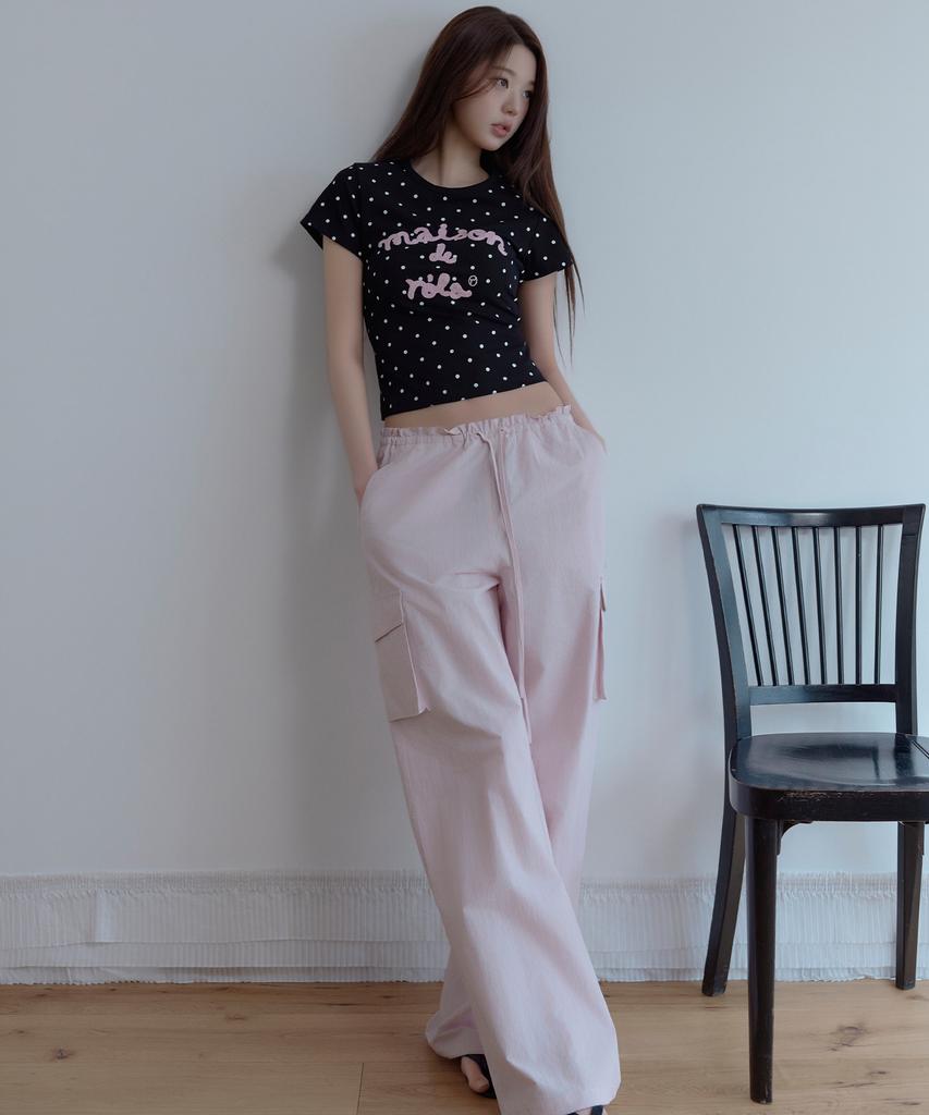 ROLAROLA Parachute Cargo Pants Pink