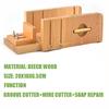Pine Wood Soap Cutter Box Accurate Wire Cutting Adjustable Front Board Handmade Soap Maker Cutting Slicer Tool Kits