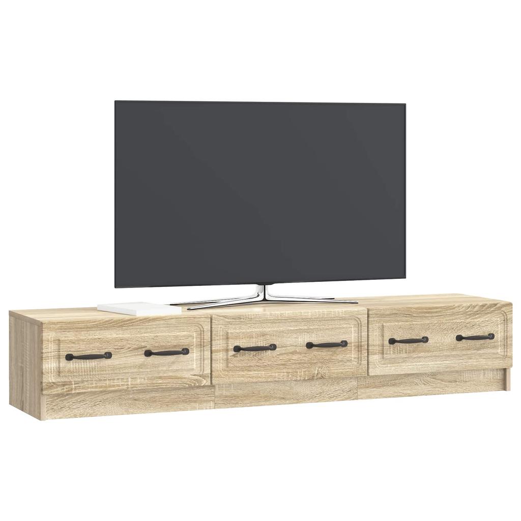 TV Cabinet in Sonoma Oak 147 x 34.5 x 27 cm Particleboard