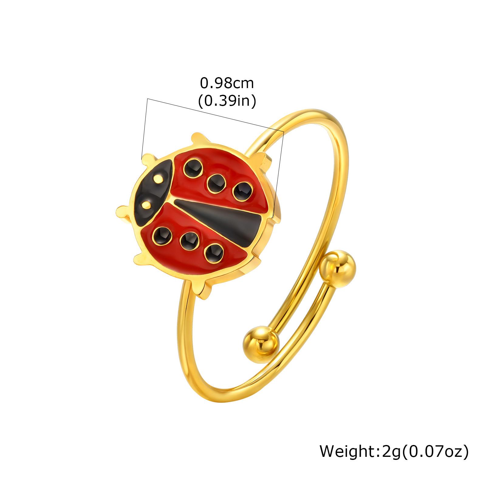 

Vnox Cute Small Animal Adjustable Rings For Women Girls , Anti-allergy Stainless Steel Baby Rings Children Birthday Gift