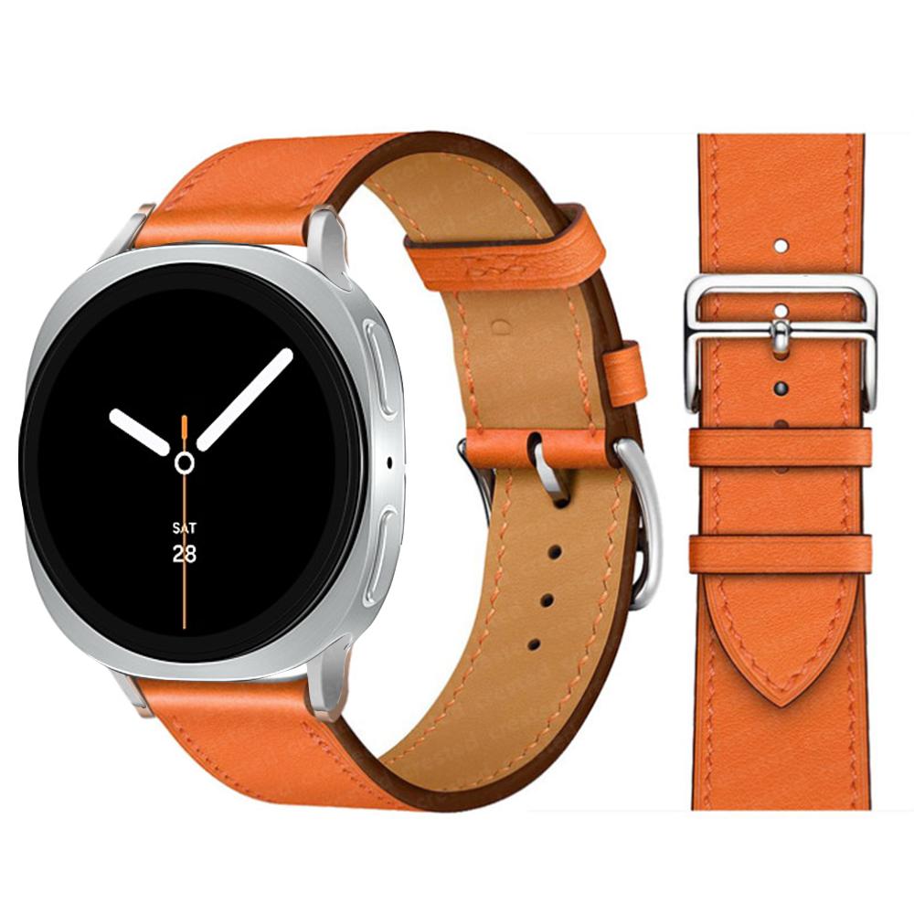 Exquisite leather band For Samsung Galaxy Watch 8 strap 40mm 44mm metal buckle Bracelet correa Galaxy Watch 8 classic 46mm bands