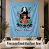 Custom Text Printed Tapestry Spirited Away Pattern Large Wall Hanging Indoor Room Decor