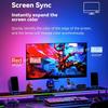 Smart Gaming Ambient Lighting Computer Monitor Screen SYNC Light Strip PC Backlight RGBIC Lamp Tape with Music SYNC Color Picker