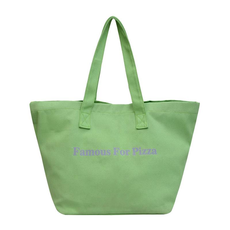 

Large Capacity Canvas Bag Women S Bag Shoulder Bag Women S Handbag Letter Tote Bag зелений