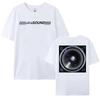 Die Nachbarschaft (((((ultraSCHALL))))) T-Shirts Kurzarm Baumwolle Damen T-Shirt Unisex Streetwear Band Grafikdruck Lockerer Tee