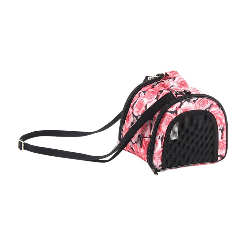 Hamster Carrier Bag Zipper Soft Breathable Adjustable Strap Pouch Transport Bag for Small Animals Rabbits Rats Hamster Squirrel