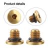 High Performance Bicycle Bleed Screw Kit 2pcs with O Rings for Brake Systems