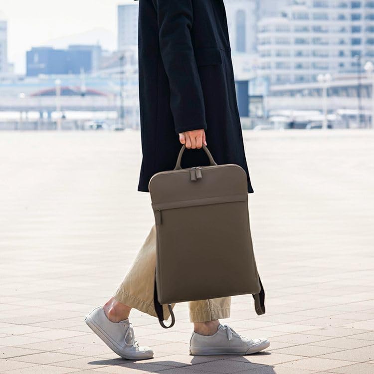 Tryon Official Baseball Glove Manufacturer: Thin-Depth Backpack, Genuine Leather, Men's Business Bag, Large Capacity, Fits A4, 13-Inch Computers,