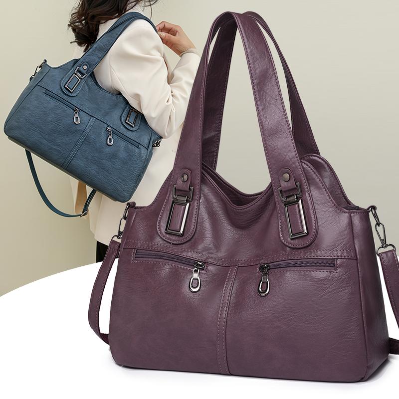 Casual Tote Bag Luxury Leather Handbags Women Bags