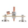 Welding Machine Ground Connector Welding Magnet Head Iron Insulation Board Double Ground Connector Spotter Tool 4mm Welding Tool