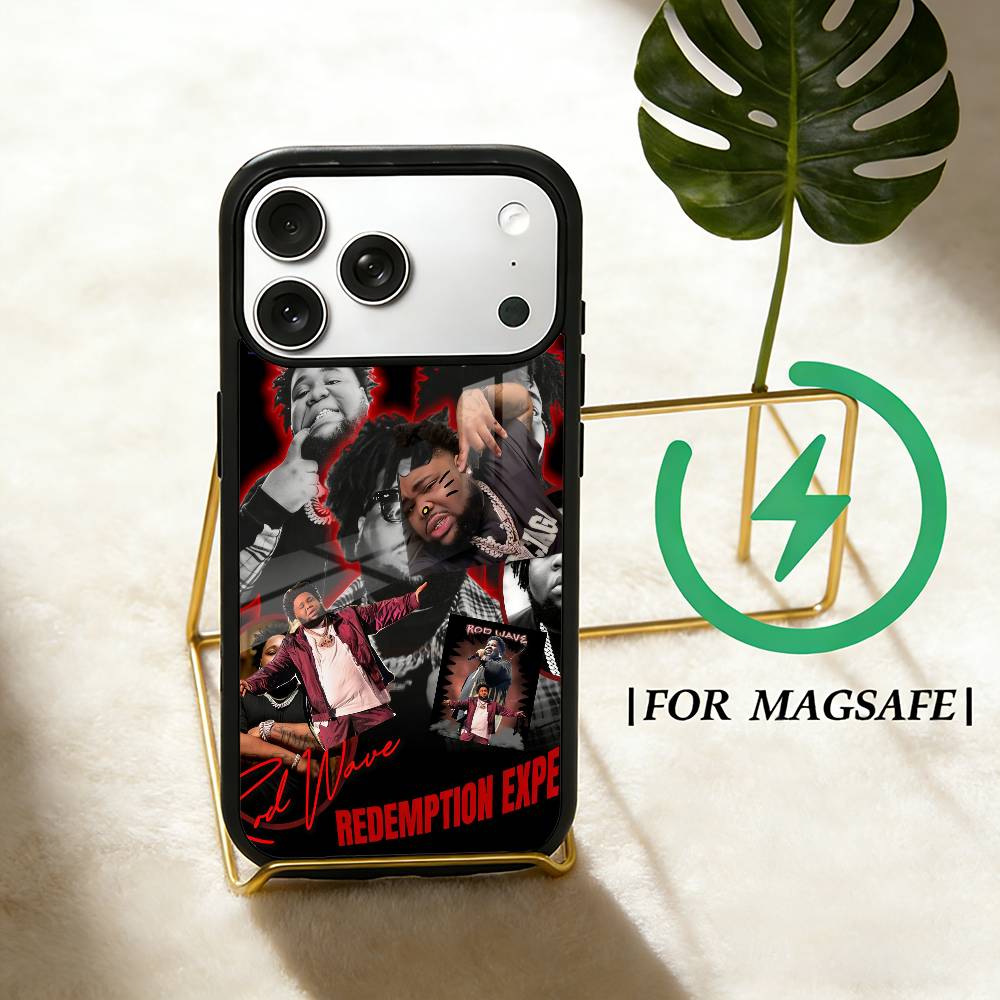 Rapper R-Rod Wave  Phone Case For iPhone 17 16 15 14 13 12  Pro Max Plus for Magsafe Mirror Wireless Magnetic Cover