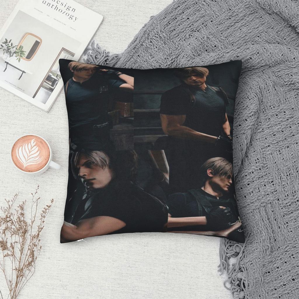 Y2K Home Leon Keneddy Residents Evils Decoration Pillowcases Accessories Pillow Cover Square Multiple Sizes