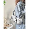 New Style Handheld Rivet Single Shoulder Crossbody Bag for Women Fashionable Trendy Large Capacity Stylish Versatile Crossbody Bag
