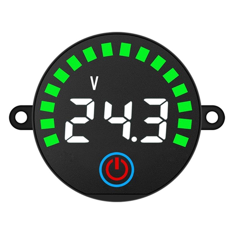 5-55V Battery Monitors, Digital Battery Capacity Tester,Car Battery Charge Levels Indicator Battery Power Indicator