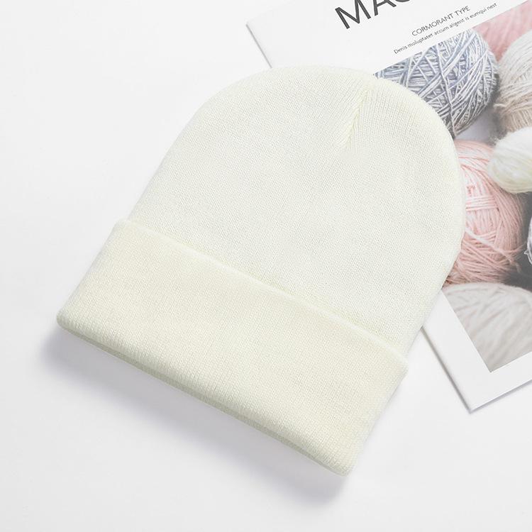 Good Quality Embroidery 100 % Acrylic Warm Beanie Hats Custom logo Knitted Beanie Unisex Winter Beanie