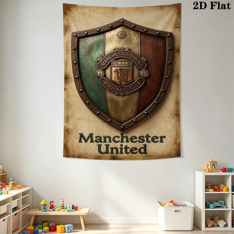 Manchester Crest Artwork Bedding 1 Duvet Cover 2 Pillowcase Without Core Christmas Birthday Gift Duvet Cover And Pillowcase