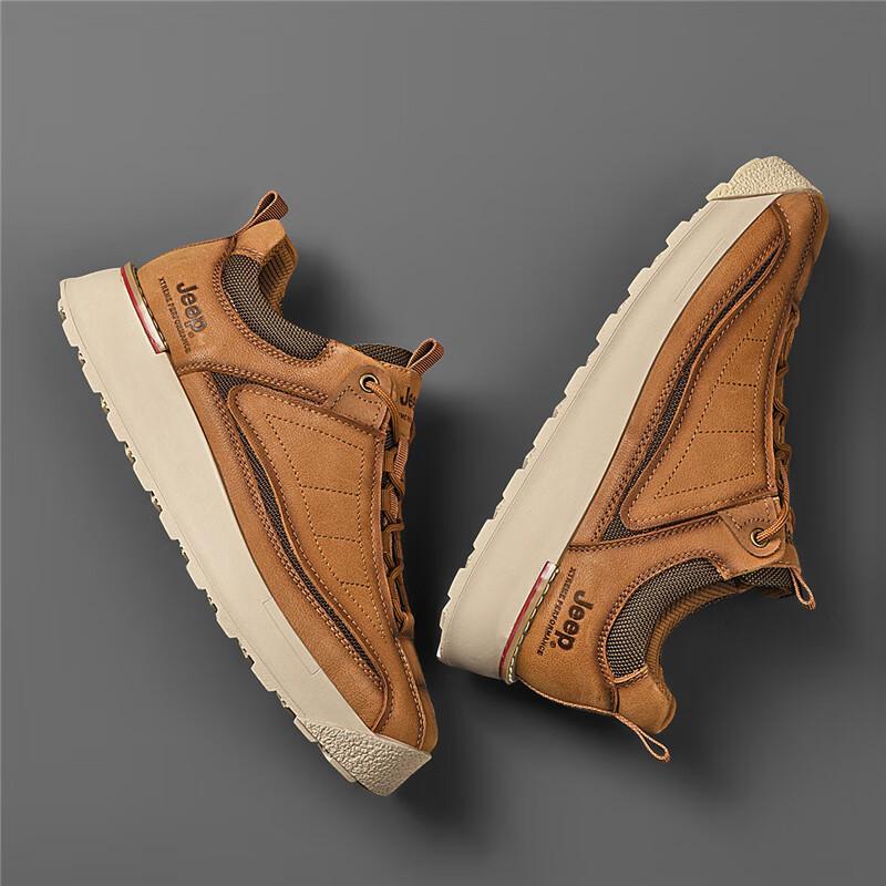 Jeep Men's Breathable Thick-Sole Casual Sneakers