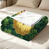 Goku Printed Flannel Blanket, soft throw for bedroom sofa, washable, Christmas present, great gift.