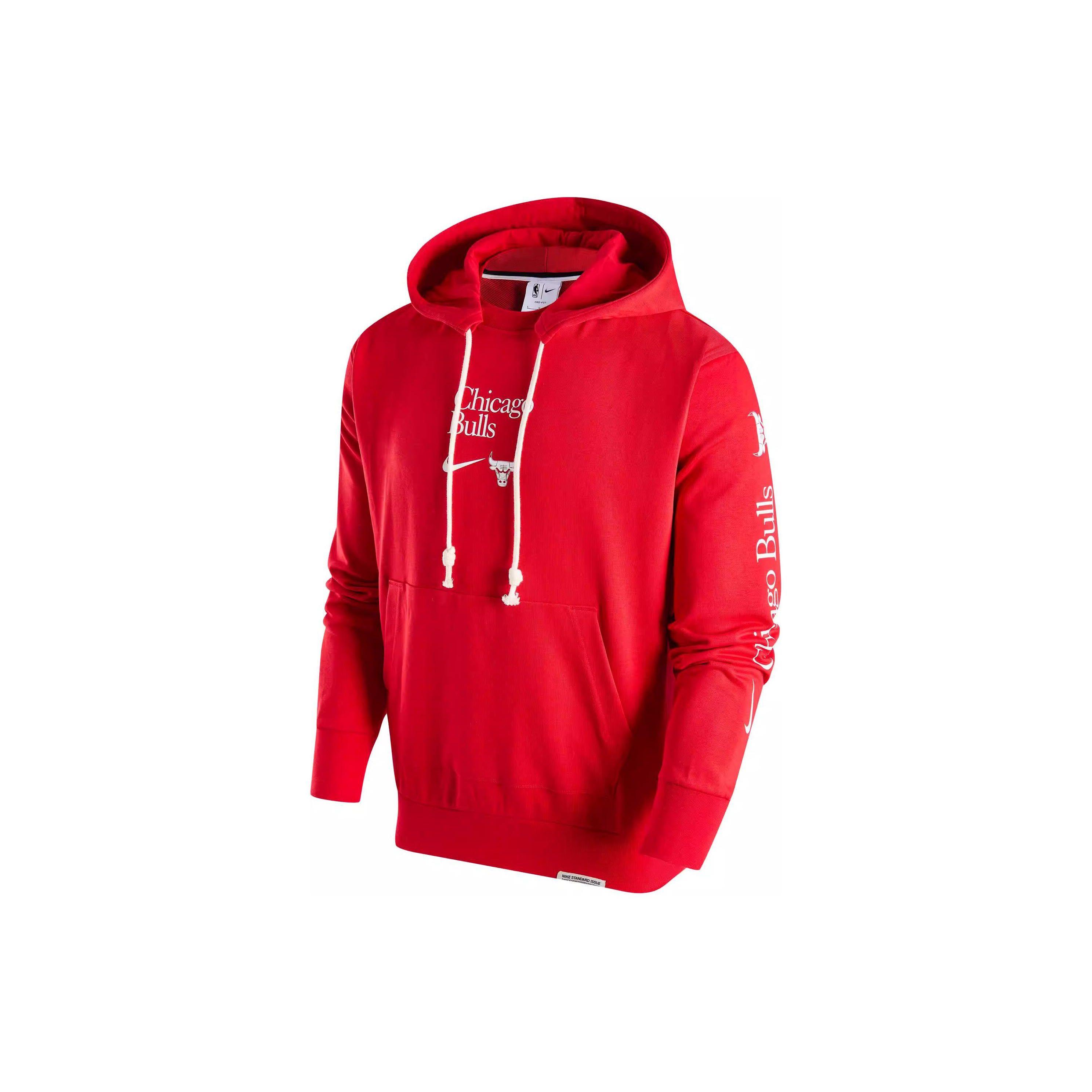 Nike Chicago Bulls Standard Issue Men s Pullover Hoodie Red University Red For Men FD8591-657 S