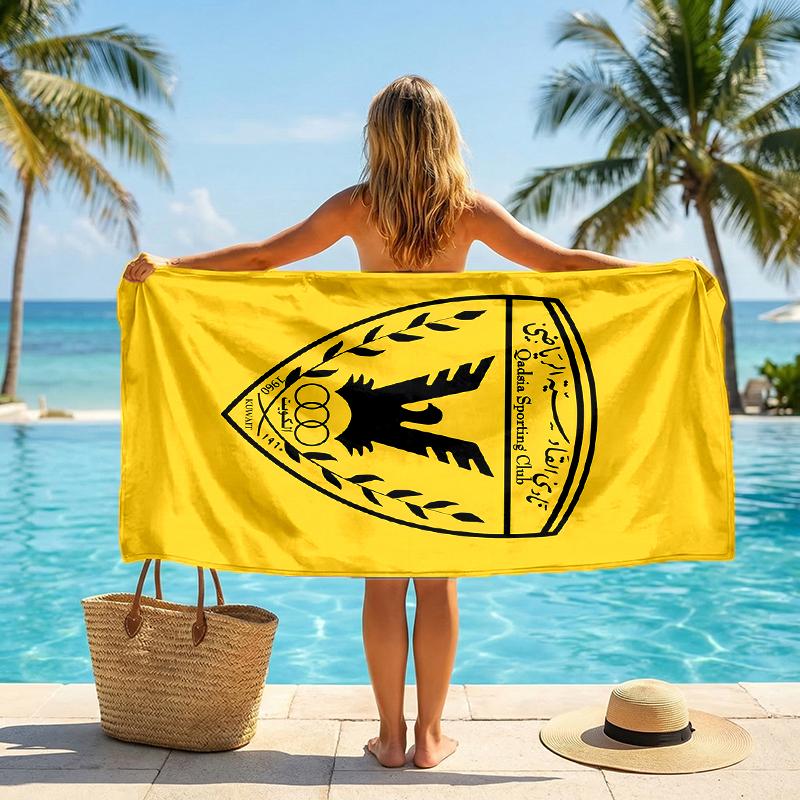 Qadsia Club Fashion Beach Towel: Ideal for Summer Adventures Soft, absorbent and quick drying suitable for swimming and bathing