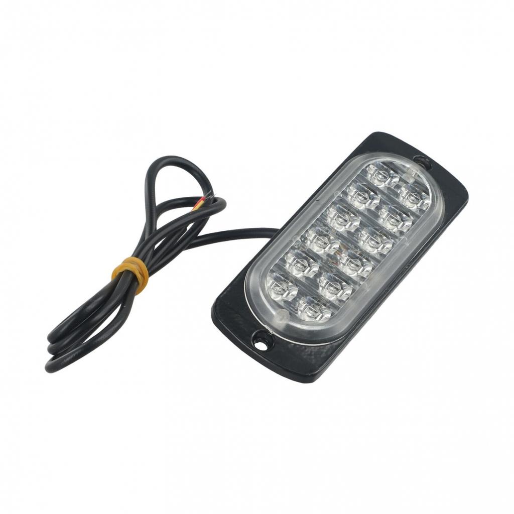 Red 36W 12 LED Car Truck Hazard Beacon Flashing Strobe Light Bar Waterproof