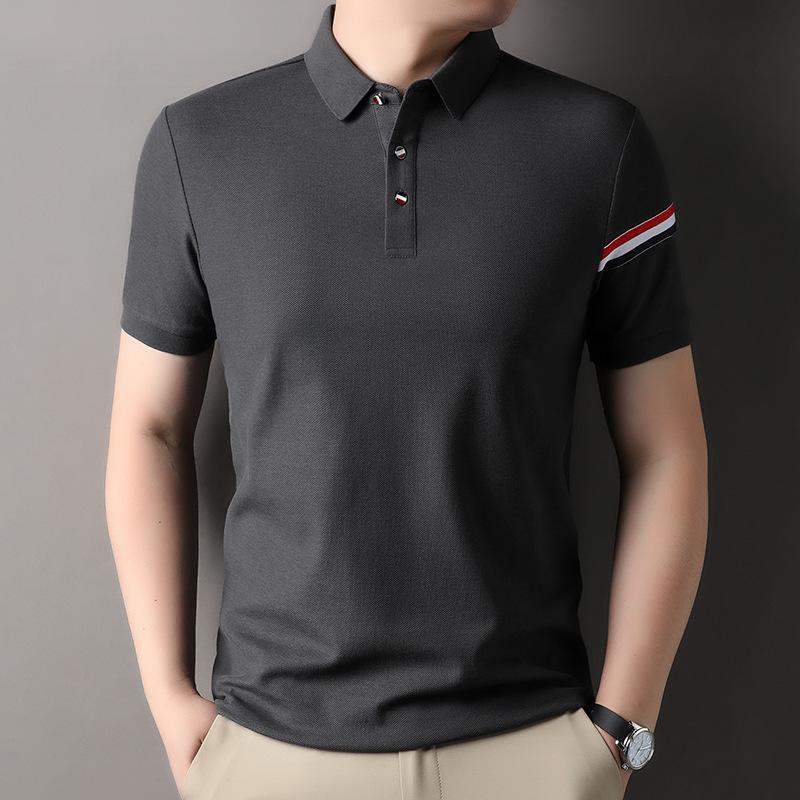 Polo Shirt, Thin Casual Summer Wear, Loose Half-Sleeved Clothes, T-Shirt, Men'S Clothing, Mid-To-High-End Breathable