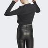 Adidas Lounge T Shirts Women's Black Crew Neck Moderate Straight Fit IJ8469