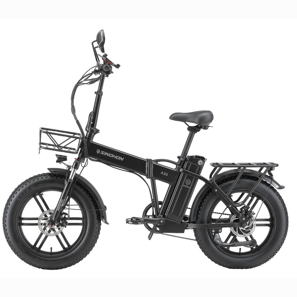 SINOHON A20 Městské Dojíždění Dospělé Elektrické Kolo 500W Motor 48V18Ah Baterie Více Terénní E-Bike 20 Palcová Silniční Kola S Tažnou Sedačkou Elektrické Kolo