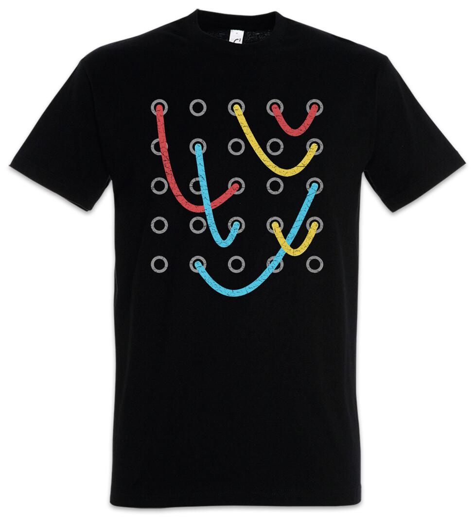 

Modular Plugs T-Shirt Mens Womens Tees Top Audio LFO Sound Music DJ MC Electronic Electro Dance XL