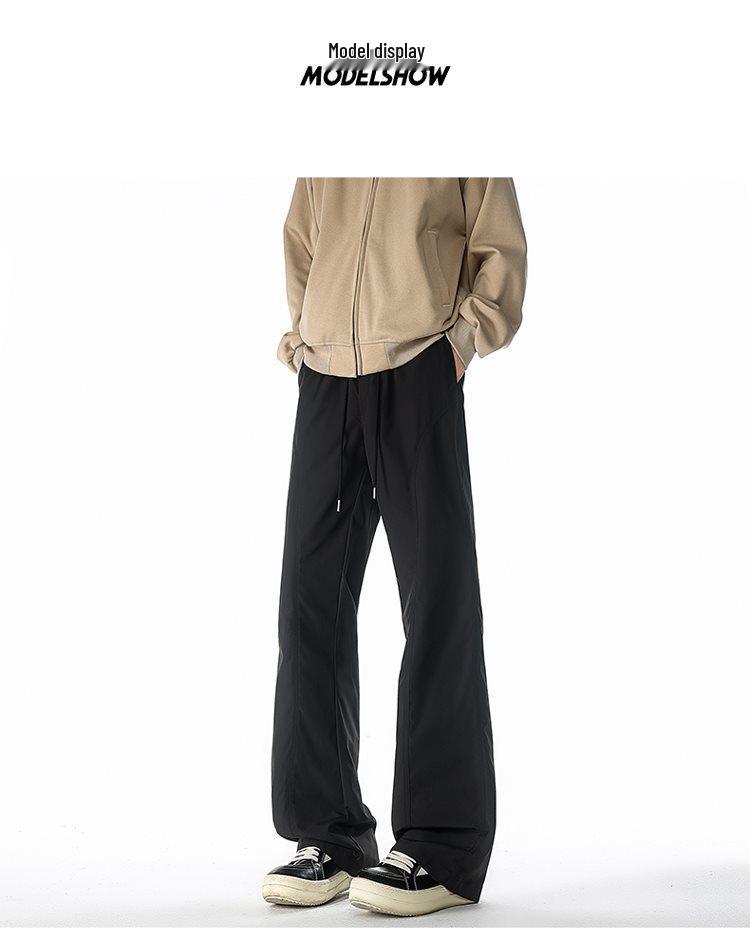 Summer Unisex Quick-Dry Stretch Ice Silk Running Pants - Lightweight, Casual, Solid Color