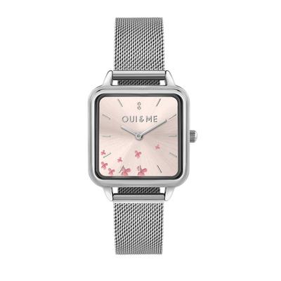 Harmonie Stainless Steel Mesh Rose Gold Dial Quartz ME010385 Women's Watch