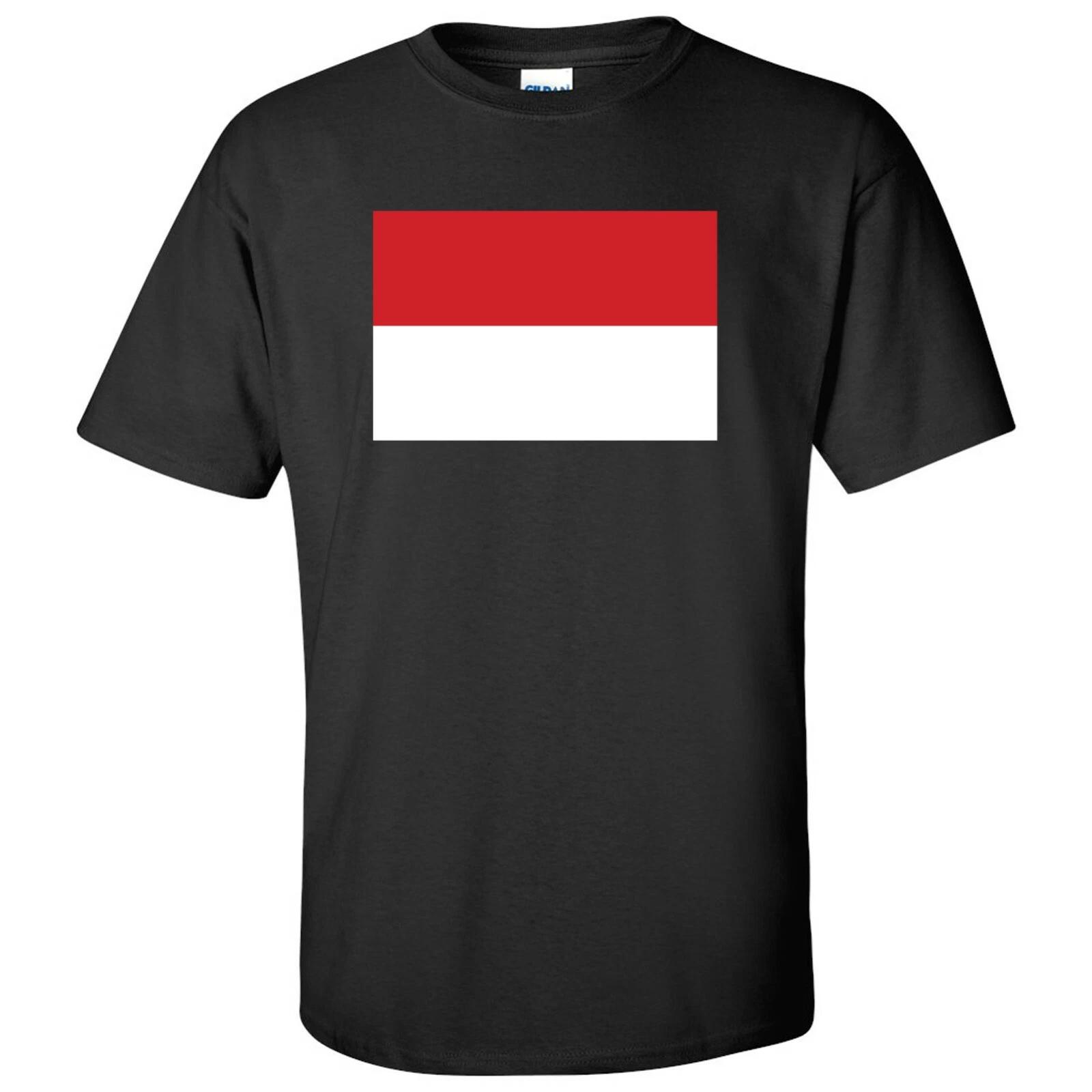 Индонезия Флаг Страна Дом Сувенир Национальная Гордость Футболка - Черный L