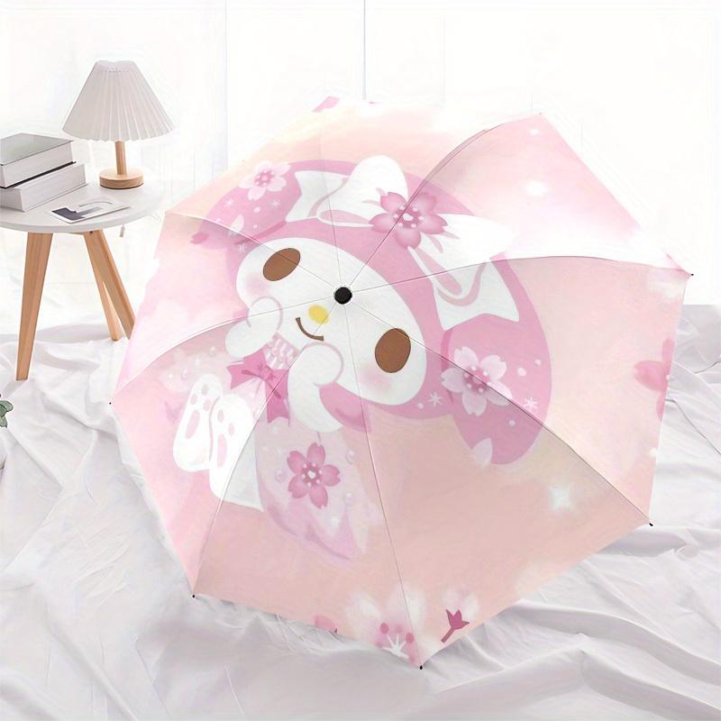 1pc My Melody Spring Dreams Umbrella with Plastic Handle,Suitable for All Seasons Home Travel Outdoor UmbrellaSanlio267