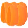 5pcs Fishing Inline Method Feeder Bait Mould Silicone Good Elasticity NonToxic Fish Equipment(Orange )