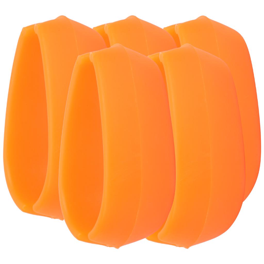 5pcs Fishing Inline Method Feeder Bait Mould Silicone Good Elasticity NonToxic Fish Equipment(Orange )