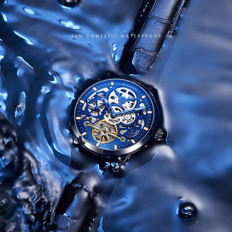 AILANG Neue Uhr Herren Mechanische Uhr Skelett Vollautomatische Mechanische Uhr Modeuhr