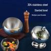 Hanlu 304 Stainless Steel Slanted Serving Bowl