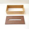 KATOMOKU Wooden Tissue Case, Small, km-66NA, Paulownia Wood, Natural Brown (Natural)