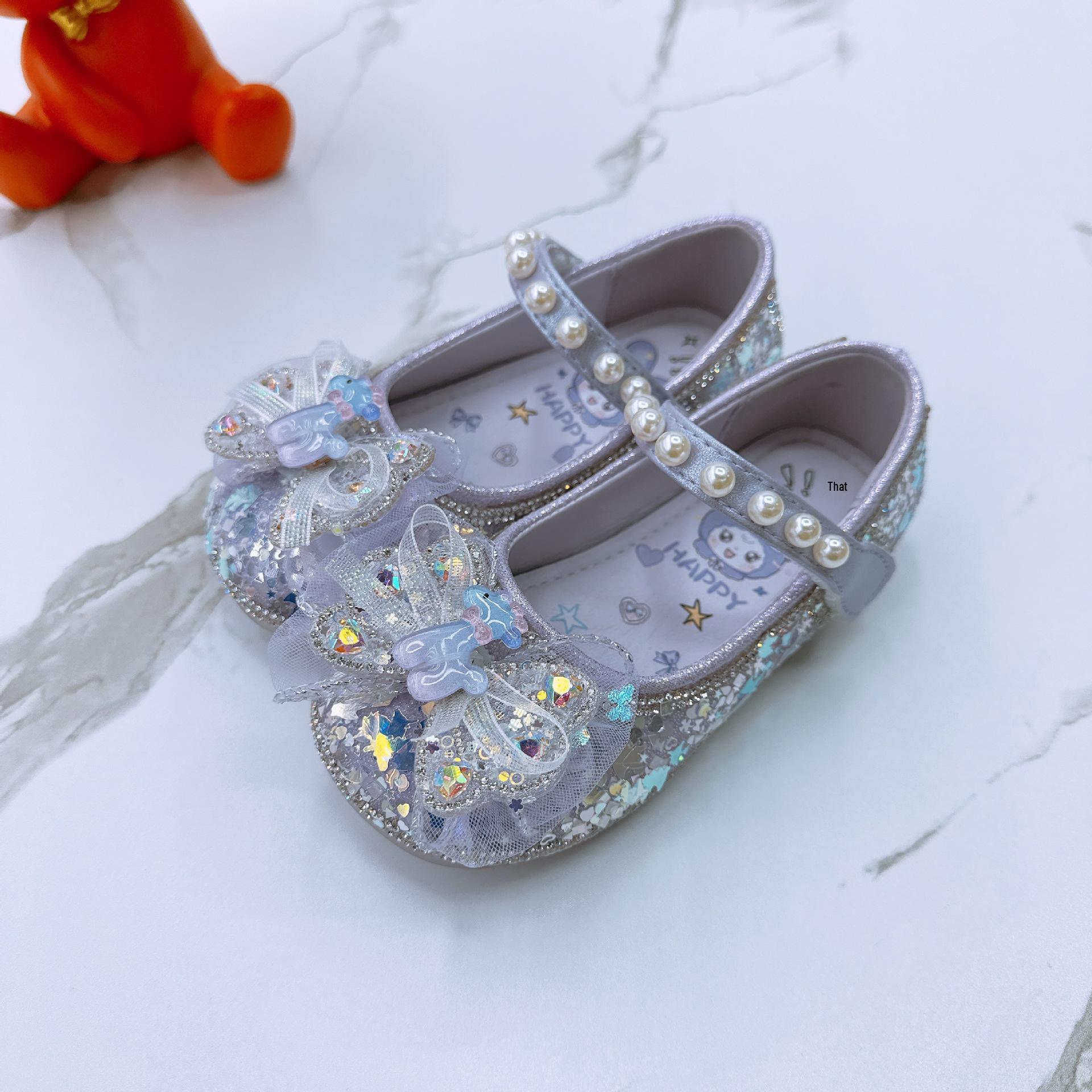 2026 Spring/Autumn Princess Bowknot Toddler Soft Sole Leather Shoes Sizes 27-31 (Order 5 pairs)
