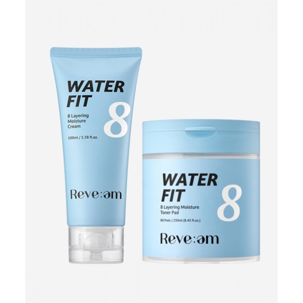 Reve Am Water Fit 8-слойный увлажняющий крем-пэд Специальный набор NONE