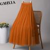 GMXIA 28 Colors Women's Fashion Casual Summer Spring Leisure Skirt