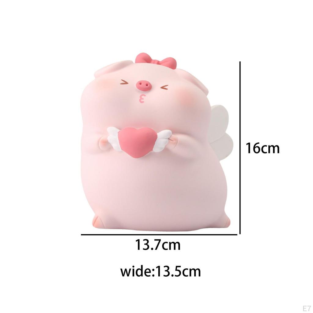 Cartoon Sparschwein Heimdeko Geldspardose für Kinder Kinder Babyparty Neigungskopf