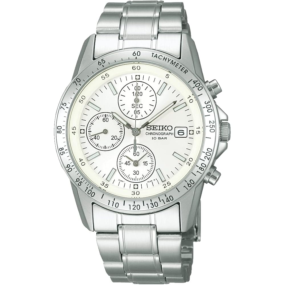 [Seiko Watch] SEIKO SELECTION SBTQ039 Men s Watch, Battery-Powered Quartz, Chronograph Function, White Dial